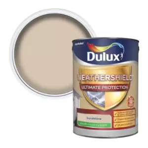 Dulux Weathershield Ultimate Protection Sandstone Smooth Masonry Paint 5L