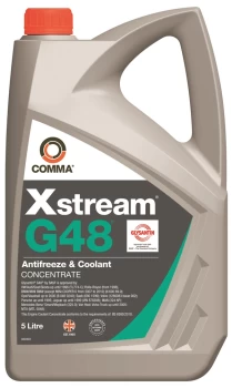 Xstream G48 Antifreeze & Coolant - Concentrated - 5 Litre XSG5L COMMA