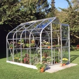 BQ Metal 6x8 Toughened safety glass greenhouse