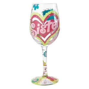 Lolita Love My Sister My Bff Wine Glass