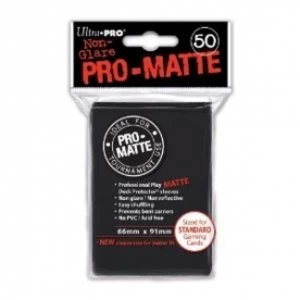 Ultra Pro 50 Matte Black Sleeves DPD Case of 12