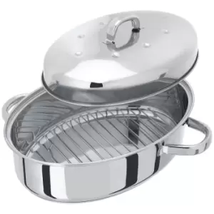Judge Speciality Cookware Oval Roaster With Rack 32x22x15cm