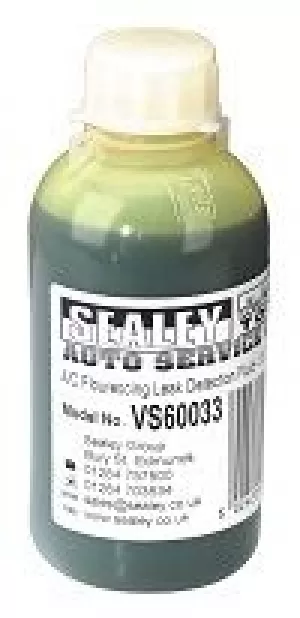 Sealey VS60033 Air Conditioning Fluorescing Leak Detection Dye - 33 Dose Bottle