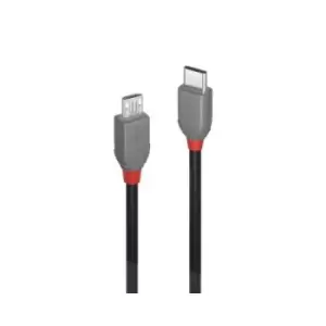 Lindy 2m USB 2.0 Type C to Micro-B Cable Anthra Line
