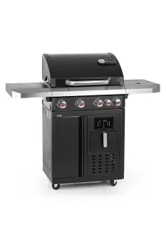 Fryton 4.1 Burner Gas BBQ with integrated 3.5 L hot air fryer
