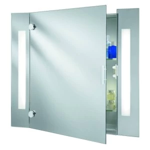 Illuminated Bathroom Mirror Cabinet with Shaver Socket IP44