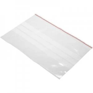 Grip seal bag with write on panel W x H 300 mm x 200 mm Transparent Polyethy