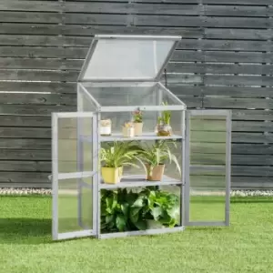 Neo Large Grey Greenhouse Cold Frame Garden Flower Vegetable Planting Box Growhouse