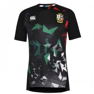 Canterbury British and Irish Lions Superlight Graphic T Shirt Mens - BLACK