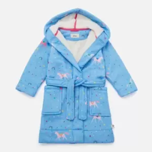 Joules Kids Starlight Jersey and Faux Fur Dressing Gown - 5 - 6 Years