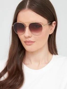Burberry Pilot Sunglasses - Pale Gold