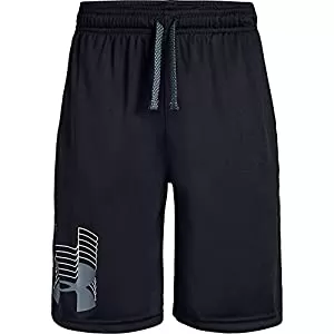 Urban Armor Gear Boys Prototype Logo Shorts - Black/Grey, Size 7-8 Years