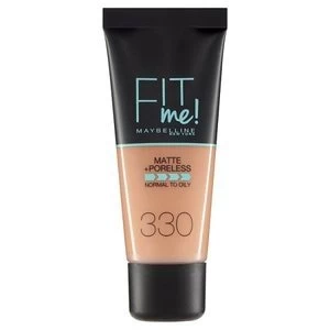 Maybelline Fit Me Matte and Poreless Foundation Toffee 30ml Nude