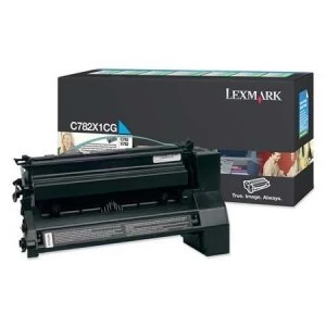 Lexmark C782X1CG Cyan Laser Toner Ink Cartridge