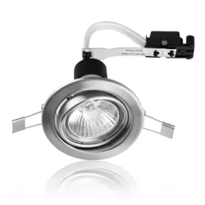 6 x MiniSun Non-Fire Rated Tiltable Downlights in Brushed Chrome
