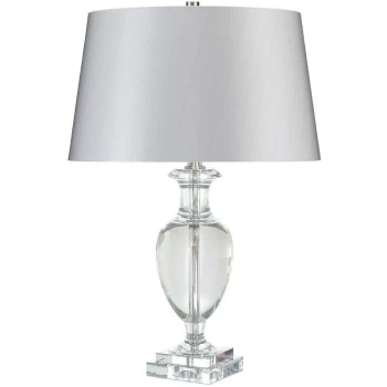Antonia - 1 Light Table Lamp Clear, E27 - Elstead