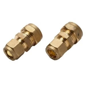 Plumbsure Compression Reducing coupler Dia15mm Pack of 2