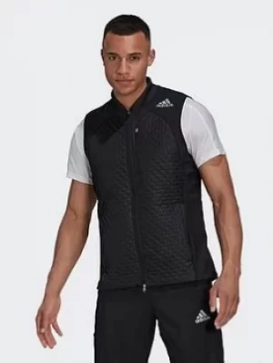 adidas Adizero Vest, Black, Size L, Men