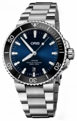 ORIS Aquis Date Automatic Stainless Steel Blue Dial 01 733 Watch