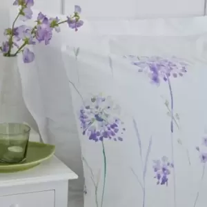 Floral Kendall Duvet Cover Set Bedding Lilac Super King 144TC - Purple - Charlotte Thomas