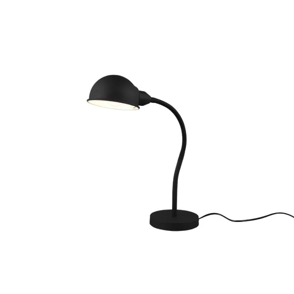 Perry Modern Desk Task Lamp Black Matt