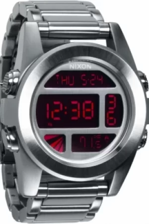 Mens Nixon The Unit SS Alarm Chronograph Watch A360-2263