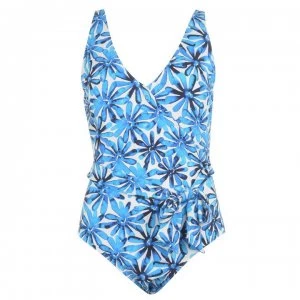 Figleaves Floral Palero Swimsuit - Blue/WHITE