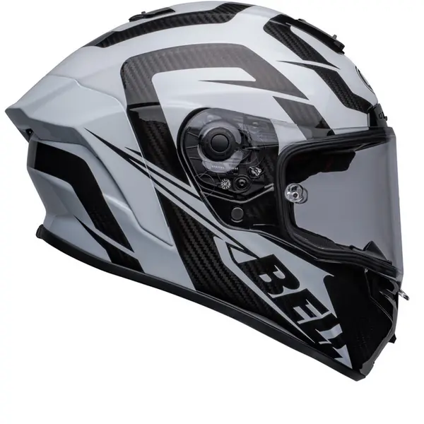 Bell Race Star DLX Flex Labyrinth Design Gloss White Black Full Face Helmet S
