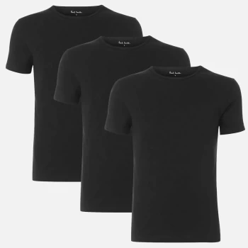 Paul Smith Mens 3 Pack Crewneck T-Shirts - Black - S