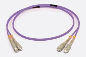 Fiber Duplex Patch Cord Om3 50/125 Sc/st Purple- 1 M