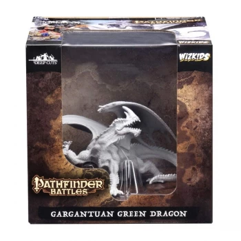 Pathfinder Battles Deep Cuts Unpainted Miniatures - Gargantuan Green Dragon