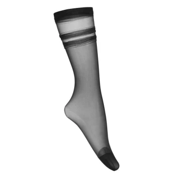 Jonathan Aston Rouched Ankle Socks - Black