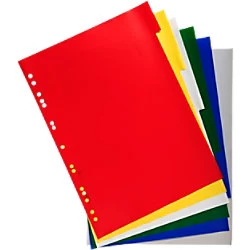 Exacompta Dividers PP, A4+ , 6 Part, Plain, Pack of 100