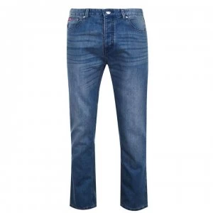 Lee Cooper Regular Jeans Mens - Mid Wash