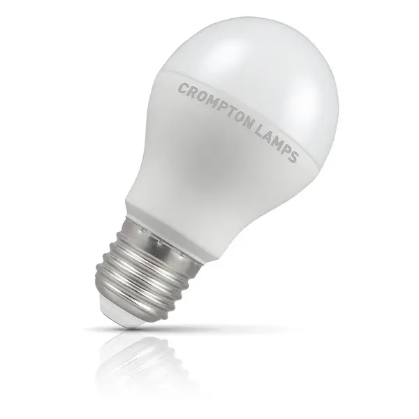 Crompton Lamps LED GLS 8.5W E27 Dimmable (10 Pack) Cool White Opal (60W Eqv)