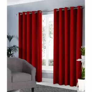 Ground Level Groundlevel Blackout Curtains Red 90X90