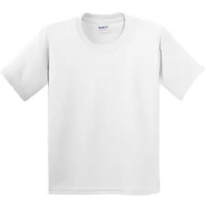Gildan Childrens Unisex Heavy Cotton T-Shirt (Pack Of 2) (L) (White)