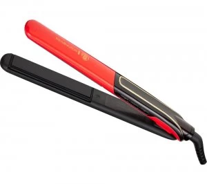 Manchester United Edition S6755 Sleek & Curl Expert Hair Straightener - Red & Black