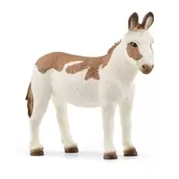 Schleich Farm World American Spotted Donkey Toy Figure, 3 to 8...