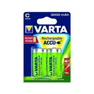Varta C Rechargeable Accu Battery NiMH 3000 Mah Pack of 2 56714101402