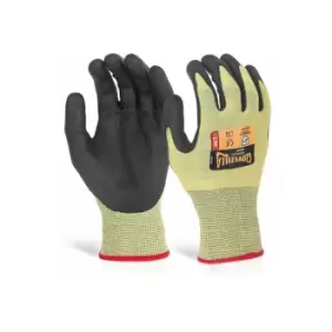 Nitrile palm coated glove yellow xxl (Pair) - Glovezilla