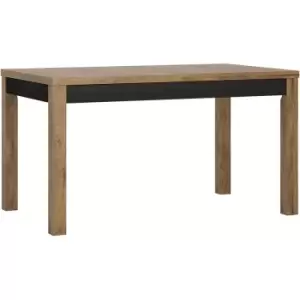Furniture To Go - Havana extending dining table in Lefkas Oak with matte Black fronts - Lefkas Oak with matte Black fronts