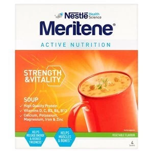 Meritene Active Nutrition Vegetable Soup 4x 50g
