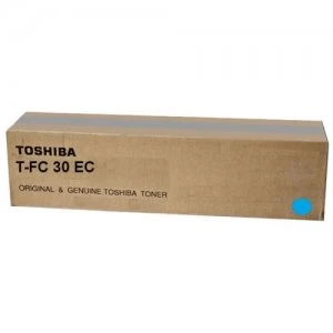 Original Toshiba T-FC30EC Cyan Laser Toner Ink Cartridge