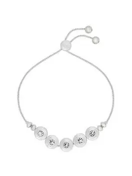Bibi Bijoux Silver 'Harmony' Friendship Bracelet, Silver, Women