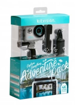 Kitvision 4K Adventure Pack Action Camera with WiFi
