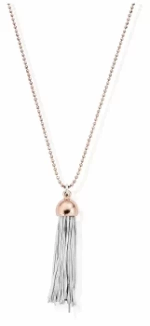 ChloBo Rose Gold Diamond Cut Chain With Rose Cap Tassel Jewellery