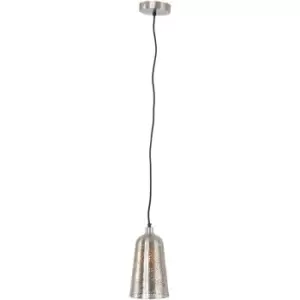 Sienna Eliza Dome Pendant Ceiling Lights Silver Coating, Perforated