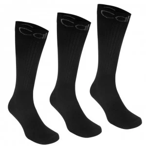Calvin Klein 3 Pack Sport Crew Socks - Black
