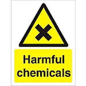 Warning Sign Chemicals Plastic 40 x 30 cm